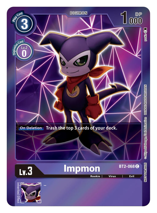 Impmon [BT2-068] (Event Pack 2) [Release Special Booster Ver.1.0] - Just $1.65! Shop now at Retro Gaming of Denver