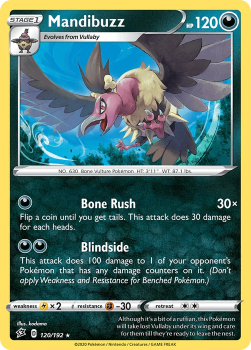 Mandibuzz (120/192) [Sword & Shield: Rebel Clash] - for just $0.10! 