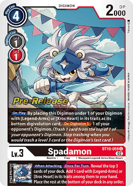 Spadamon [BT10-059] [Xros Encounter Pre-Release Cards] - Just $0.30! Shop now at Retro Gaming of Denver