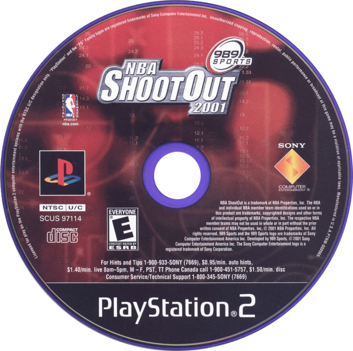 NBA ShootOut 2001 – PlayStation 2 (PS2) - for just $6.99! 