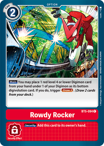 Rowdy Rocker [BT5-094] [Battle of Omni] - Just $0.09! Shop now at Retro Gaming of Denver