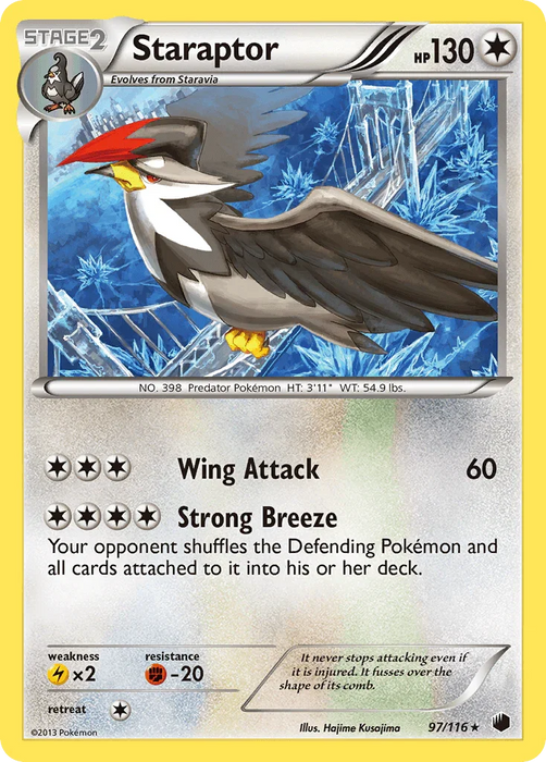 Staraptor (97/116) [Black & White: Plasma Freeze] - for just $0.30! 