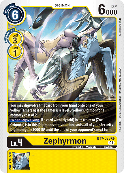 Zephyrmon [BT7-036] [Next Adventure] - Just $0.09! Shop now at Retro Gaming of Denver