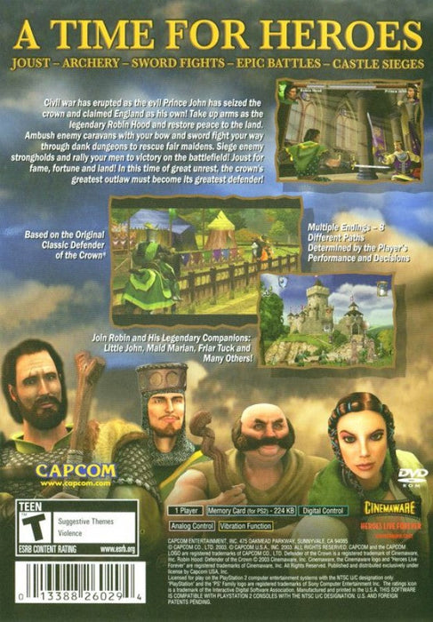 Robin Hood Defender of the Crown – PlayStation 2 (PS2) - for just $0! 