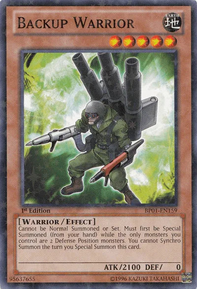 Backup Warrior [BP01-EN159] Starfoil Rare - for just $0.10! 