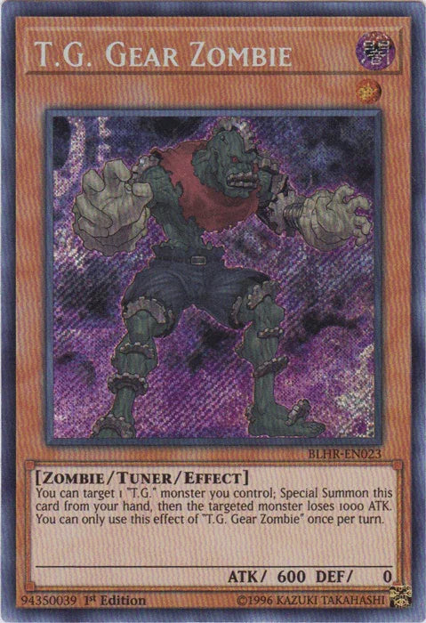 T.G. Gear Zombie [BLHR-EN023] Secret Rare - for just $0.15! 