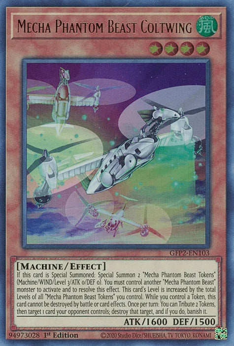 Mecha Phantom Beast Coltwing [GFP2-EN103] Ultra Rare - for just $0.10! 