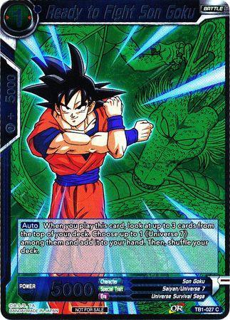 Ready to Fight Son Goku (Event Pack 2 - 2018) (TB1-027) [Promotion Cards] - for just $0.25! 