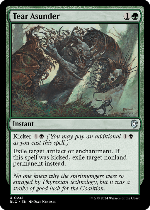 Tear Asunder (BLC-241) - Bloomburrow Commander - for just $0.10! 