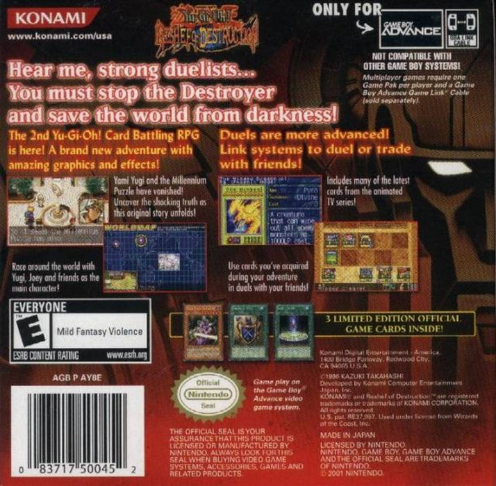 Yu-Gi-Oh!: Reshef of Destruction – Game Boy Advance (GBA) - for just $0! 