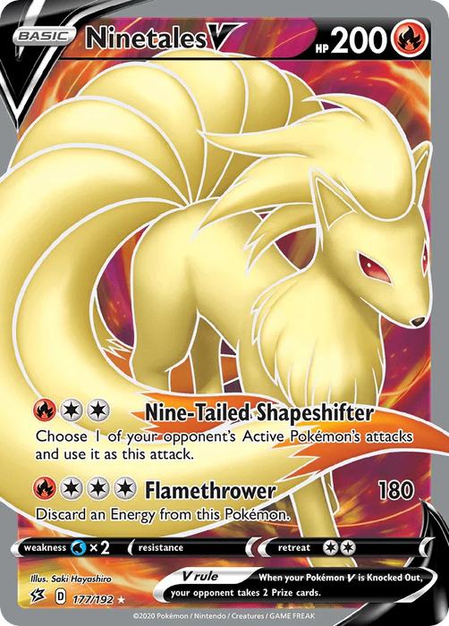 Ninetales V (177/192) [Sword & Shield: Rebel Clash] - for just $11.30! 