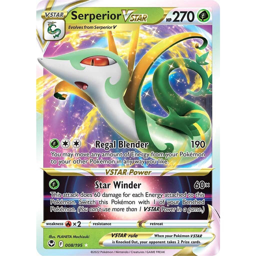 Serperior VSTAR (008/195) [Sword & Shield: Silver Tempest] - Just $0.50! Shop now at Retro Gaming of Denver