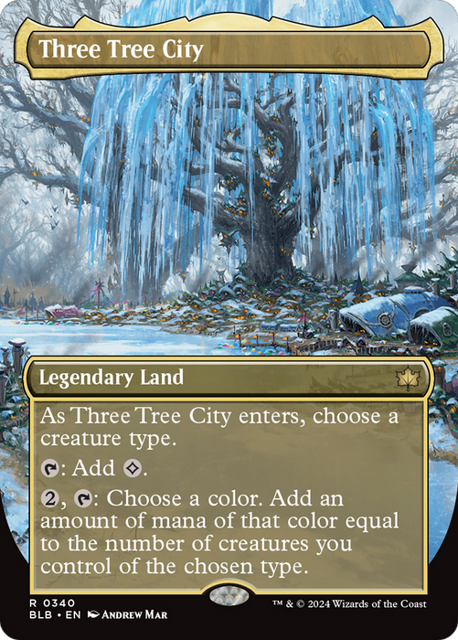 Three Tree City (BLB-340) - Bloomburrow (Borderless) - for just $13.41! 