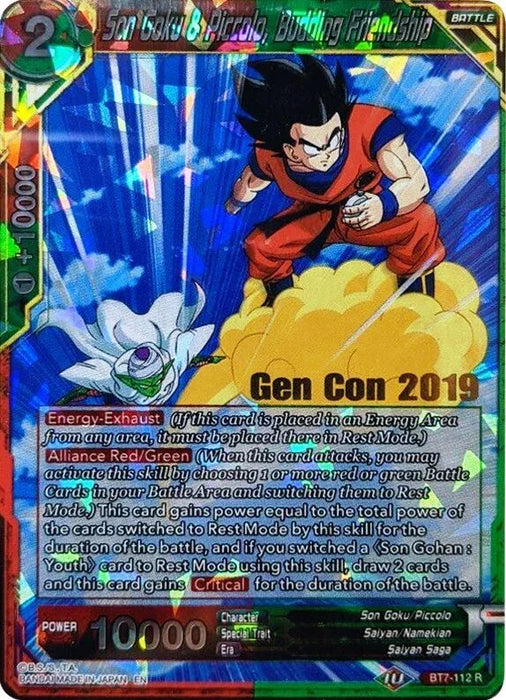 Son Goku & Piccolo, Budding Friendship (Gen Con 2019) (BT7-112_PR) [Promotion Cards] - for just $0.10! 