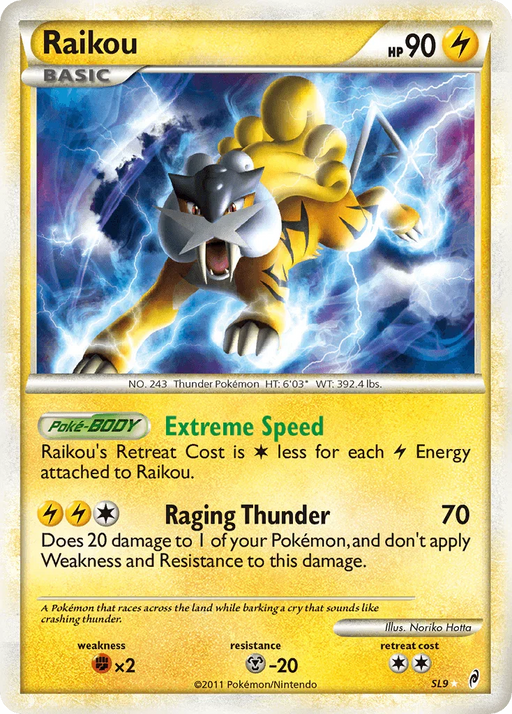 Raikou (SL9) [HeartGold & SoulSilver: Call of Legends] - for just $68! 