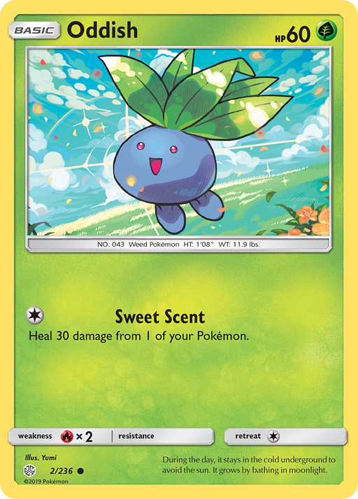 Oddish (2/236) [Sun & Moon: Cosmic Eclipse] - Just $0.05! Shop now at Retro Gaming of Denver