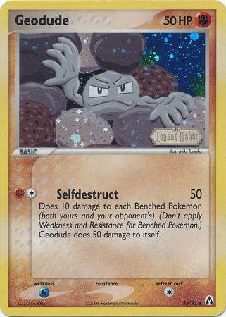 Geodude (53/92) (Stamped) [EX: Legend Maker] - for just $6.65! 