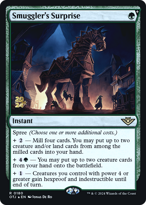 Smuggler's Surprise (PRE-180) - Outlaws of Thunder Junction Promos Foil - for just $1.88! 