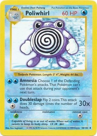 Poliwhirl (38/102) [Base Set Shadowless Unlimited] - Just $0.90! Shop now at Retro Gaming of Denver