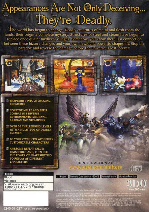 Shifters – PlayStation 2 (PS2) - for just $0! 