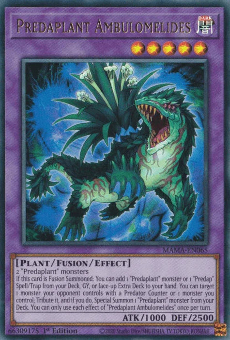 Predaplant Ambulomelides [MAMA-EN065] Ultra Rare - for just $0.15! 