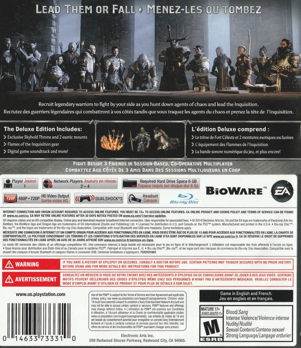 Dragon Age: Inquisition [Deluxe Edition] – PlayStation 3 (PS3) - for just $9.99! 
