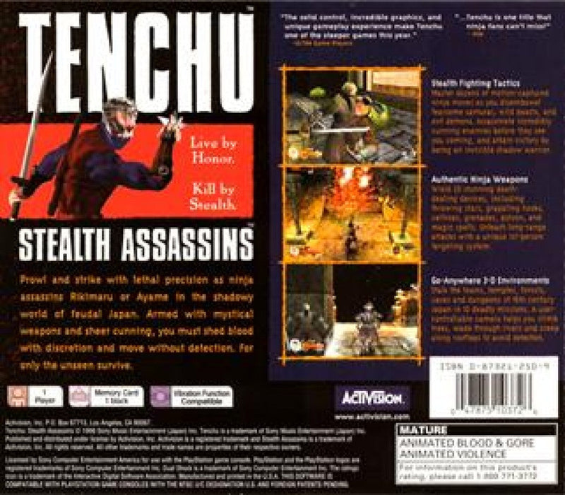 Tenchu: Stealth Assassins – PlayStation 1 (PS1) - for just $29.99! 