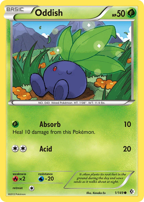 Oddish (1/149) [Black & White: Boundaries Crossed] - for just $0.20! 