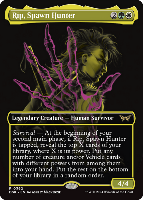 Rip, Spawn Hunter (DSK-362) - Duskmourn: House of Horror (Borderless) Foil - for just $0.09! 