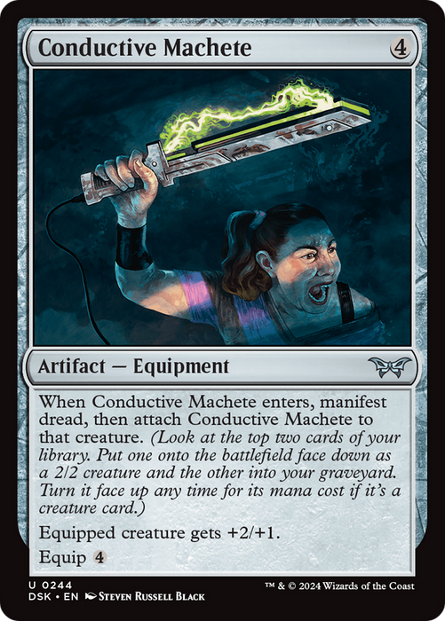 Conductive Machete (DSK-244) - Duskmourn: House of Horror - for just $0.02! 