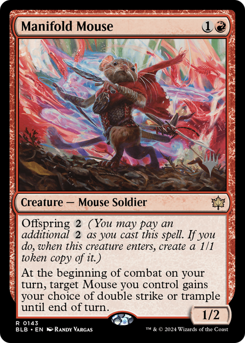 Manifold Mouse (PPBLB-143) - Bloomburrow Promos - for just $0.43! 