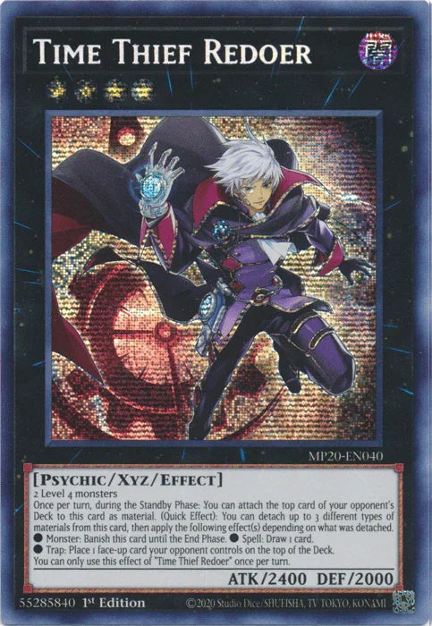 Time Thief Redoer [MP20-EN040] Prismatic Secret Rare - for just $0.30! 