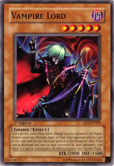 Vampire Lord [SD2-EN003] Common - for just $0.25! 