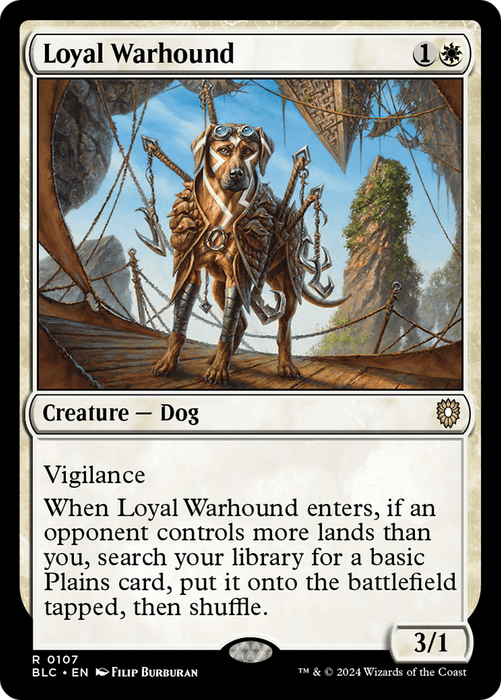 Loyal Warhound (BLC-107) - Bloomburrow Commander - for just $0.13! 