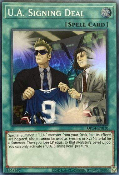 U.A. Signing Deal [OP14-EN010] Super Rare - for just $0.10! 