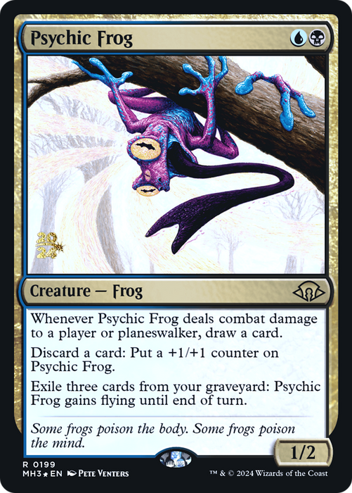 Psychic Frog (PRE-199) - Modern Horizons 3 Promos Foil - for just $3.14! 