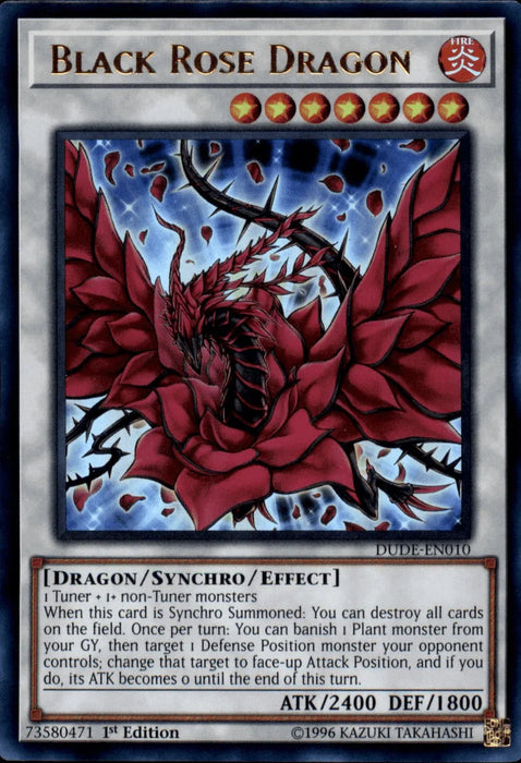 Black Rose Dragon [DUDE-EN010] Ultra Rare - for just $0.15! 