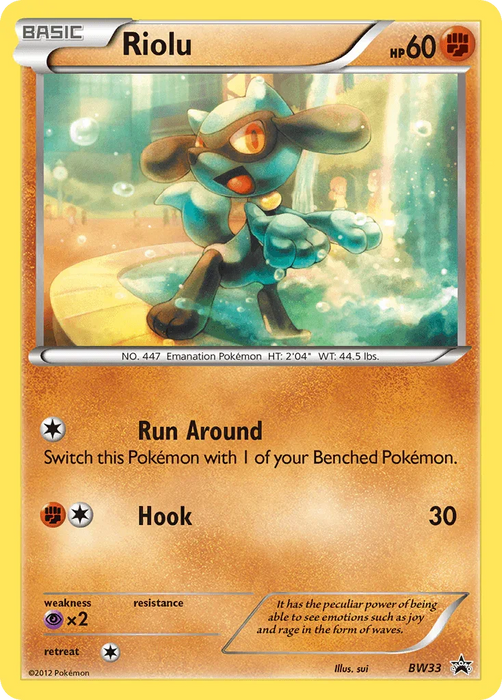 Riolu (BW33) [Black & White: Black Star Promos] - for just $3.60! 