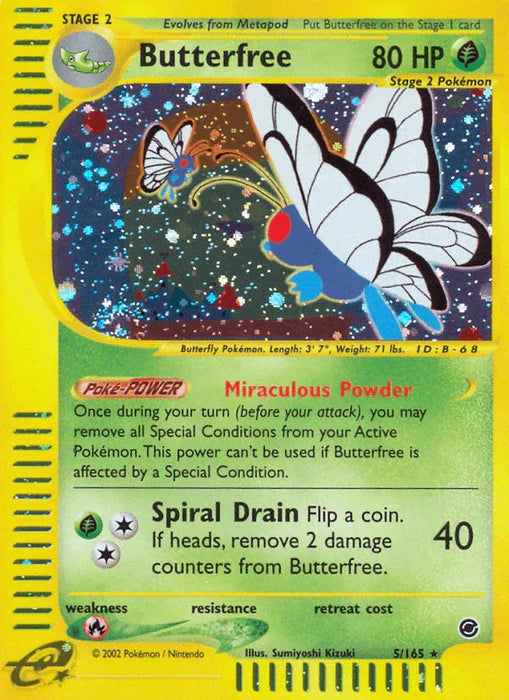 Butterfree (5/165) [Expedition: Base Set] - for just $60! 