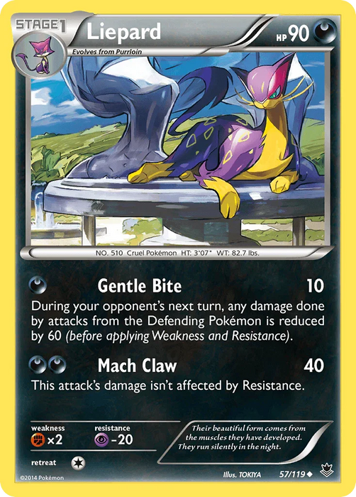 Liepard (57/119) [XY: Phantom Forces] - for just $0.15! 