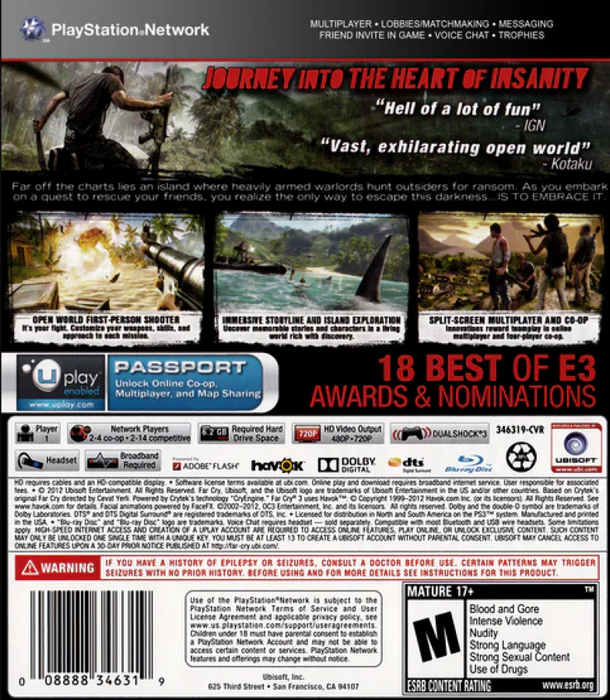 Far Cry 3 – PlayStation 3 (PS3) - for just $7.99! 