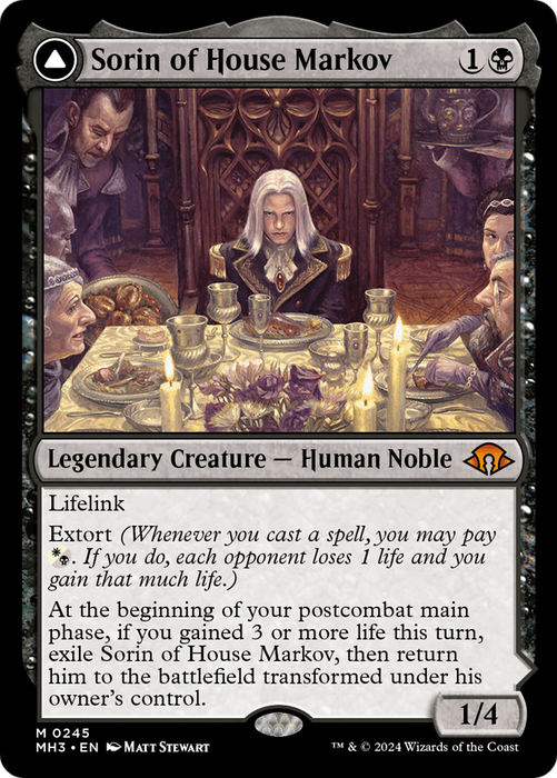Sorin of House Markov (MH3-245) - Modern Horizons 3 - for just $0.99! 
