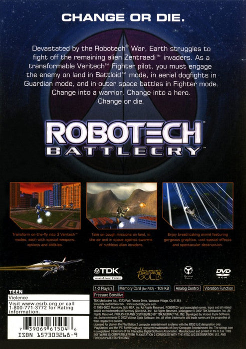 Robotech Battlecry Limited Edition [CIB] – PlayStation 2 (PS2) - for just $89.99! 