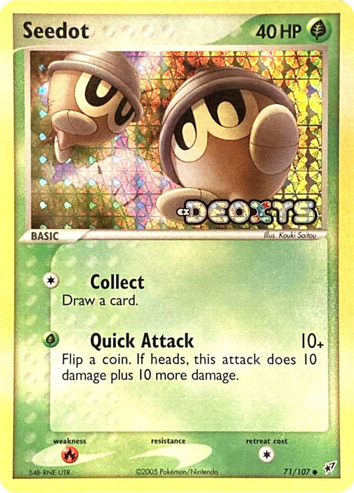 Seedot (71/107) (Stamped) [EX: Deoxys] - for just $6.05! 