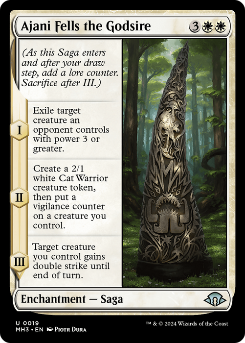 Ajani Fells the Godsire (MH3-019) - Modern Horizons 3 - for just $0.08! 