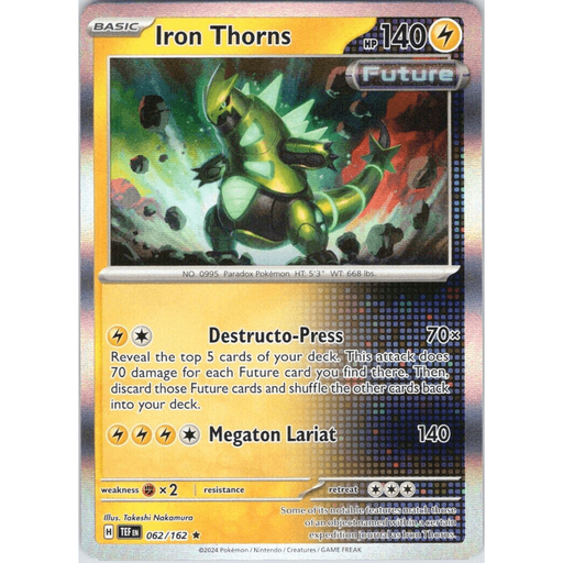 Iron Thorns (062/162) [Scarlet & Violet: Temporal Forces] - Just $0.05! Shop now at Retro Gaming of Denver