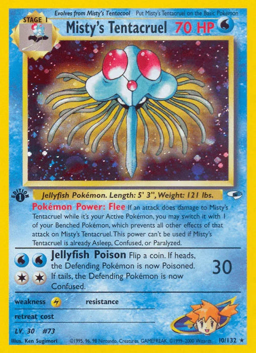 Misty's Tentacruel (10/132) [Gym Heroes 1st Edition] - for just $35.70! 