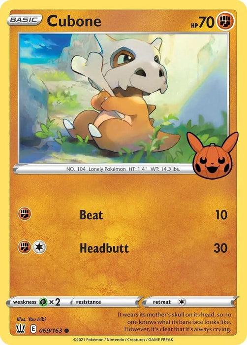 Cubone (069/163) [Trick or Trade] - for just $0.10! 