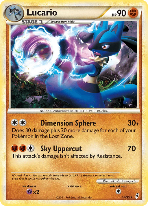 Lucario (14/95) [HeartGold & SoulSilver: Call of Legends] - for just $5.55! 