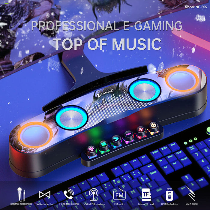 Desktop Colorful Gaming Bluetooth Speaker with LED - for just $110.80! 